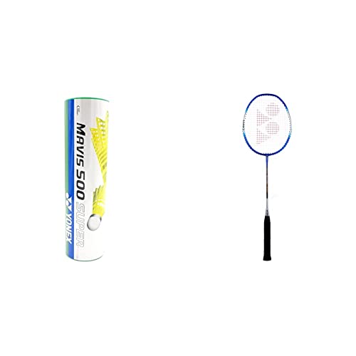 YONEX Mavis 500 Super Nylon Shuttlecock Made in Japan - Pack of 6 (Yellow)