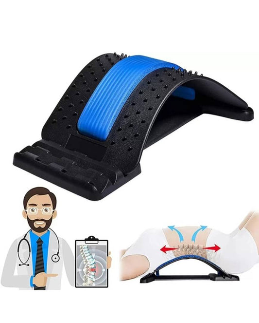 Back Pain Relief  Multi-Level Lumbar Region Back Support for Lower and Upper Muscle Pain Relief, Back Massager for Bed Chair and Car