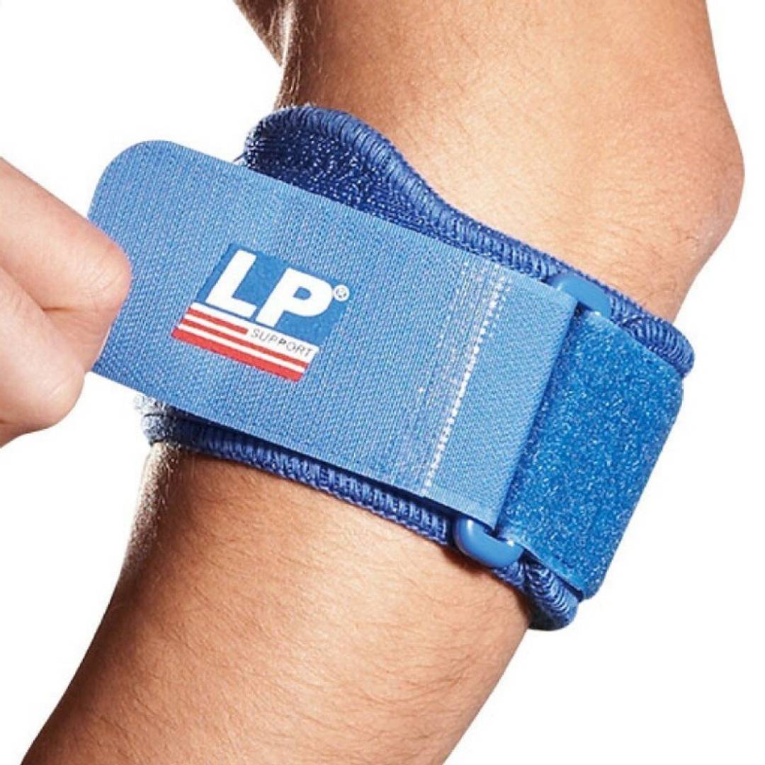LP Supports Tennis and Golf Elbow Support (Blue, Free Size)
