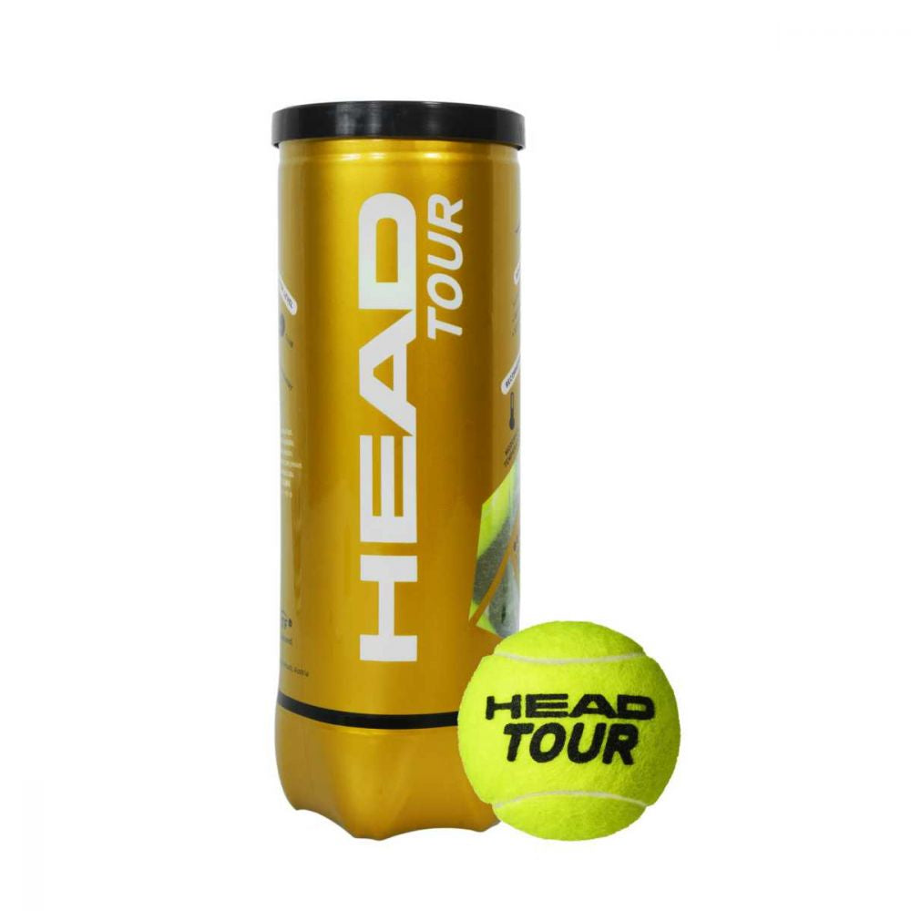 HEAD TOUR TENNIS BALLS CAN - MADE IN THAILAND